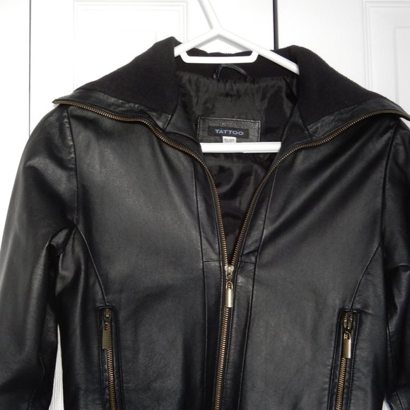 Leather Bomber Jacket in size S - Picture 2 of 6